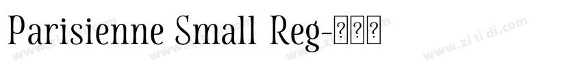 Parisienne Small Reg字体转换